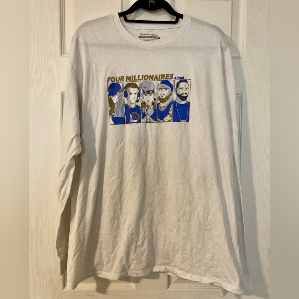 Four Millionaires and Paul Design By Humans Long Sleeve T-Shirt